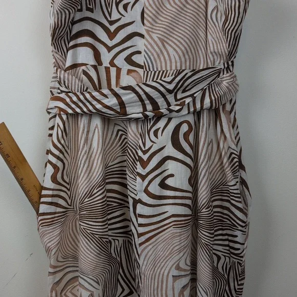 Elegant Reiss Rosie Animal Print Midi Dress NWT Size 14 Midi